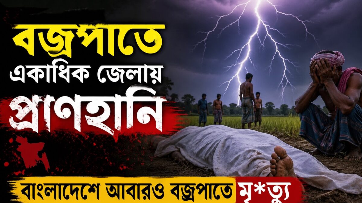 বজ্রপাতে একাধিক জেলায় প্রাণহানি | বাংলাদেশে আবারও বজ্রপাতে মৃ*ত্যু |