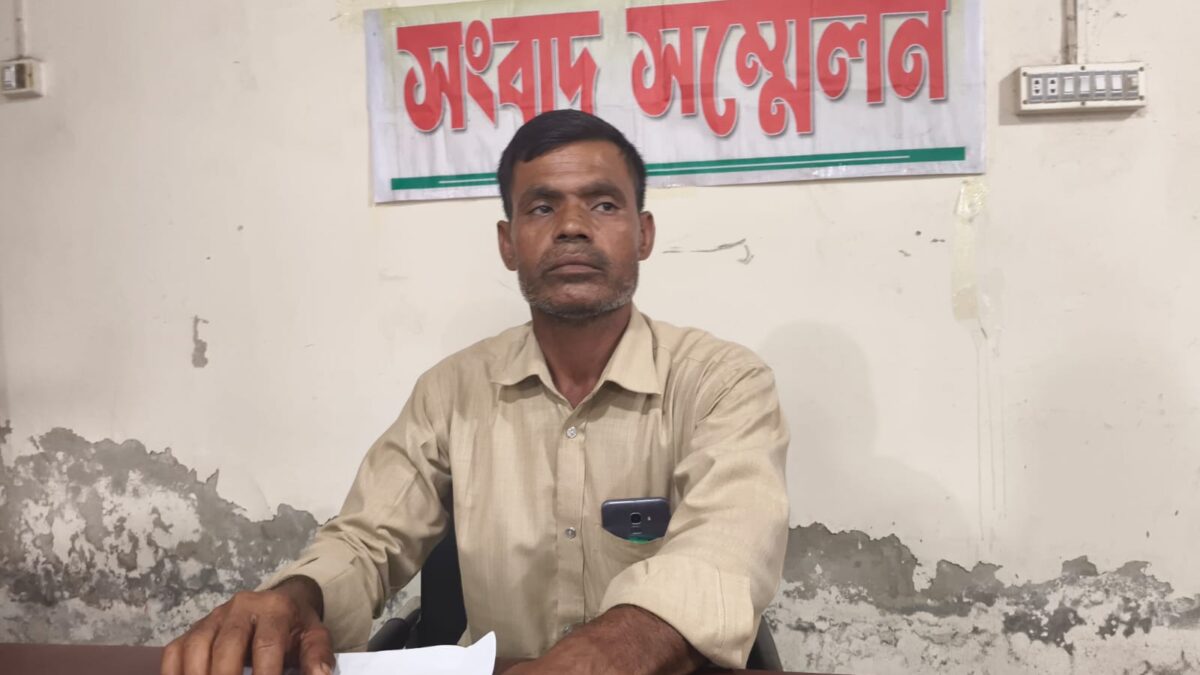 সংবাদ সম্মেলনে প্রাণনাশের হুমকি ও হামলার অভিযোগ, প্রশাসনের হস্তক্ষেপ কামনা