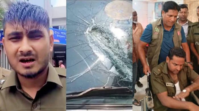 শ্রীপুরে বনের জমি উদ্ধারে গিয়ে হামলার শিকার বনকর্মী, গাড়ি ভাঙচুর।