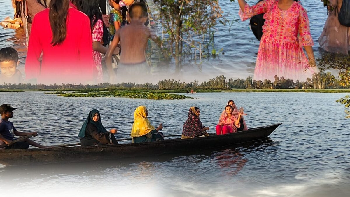 গাইবান্ধা সাঘাটার তেনাচিড়া বিলে পর্যটকদের উপচেপড়া ভিড়, বর্ষায় যেন এক টুকরো &lsquo;মিনি কক্সবাজার&rsquo;