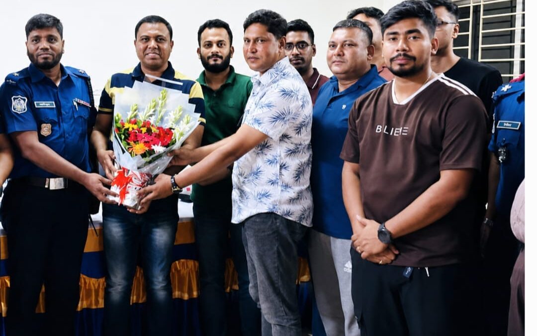 গোপালগঞ্জ সদর থানায় ওসি মোহাম্মদ আনিসুর রহমানকে বিদায় সংবর্ধনা