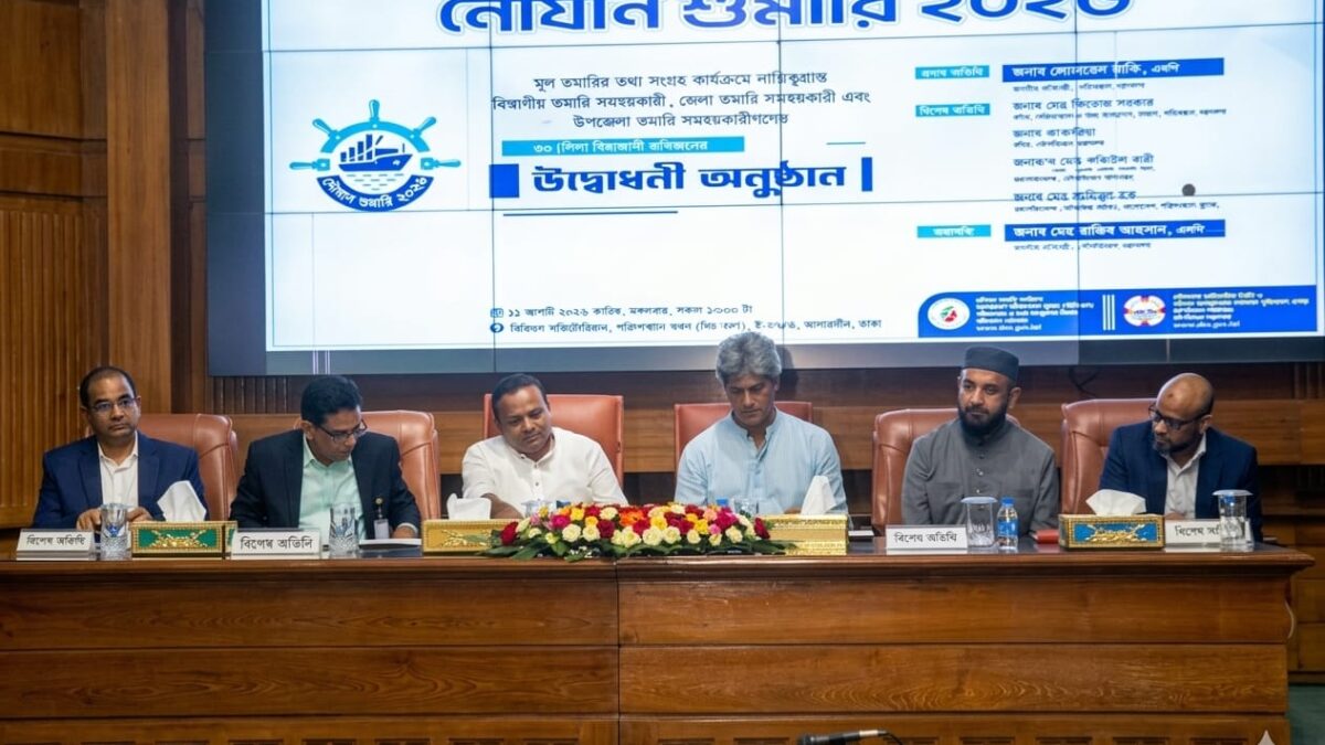 নিরাপদ ও সুশৃঙ্খল নৌচলাচল নিশ্চিত করতে ২০-২৯ আগস্ট নৌযান শুমারি পরিচালনা করা হবে: নৌপরিবহন প্রতিমন্ত্রী মোঃ রাজিব আহসান