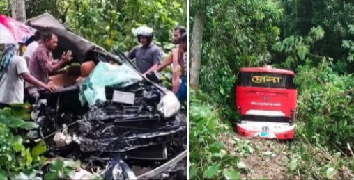 কাশিয়ানীতে দোলা পরিবহণের বাস ও প্রাইভেটকার সংঘর্ষে নিহত ২, আহত কয়েকজন মহাসড়কে ফের আতঙ্ক