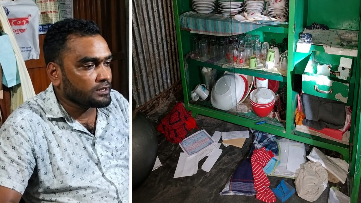 দুমকিতে দিনের বেলায় ঘর চুরি নগদ টাকা ও স্বর্নলংকার নিয়ে গে/ছে চোর/!